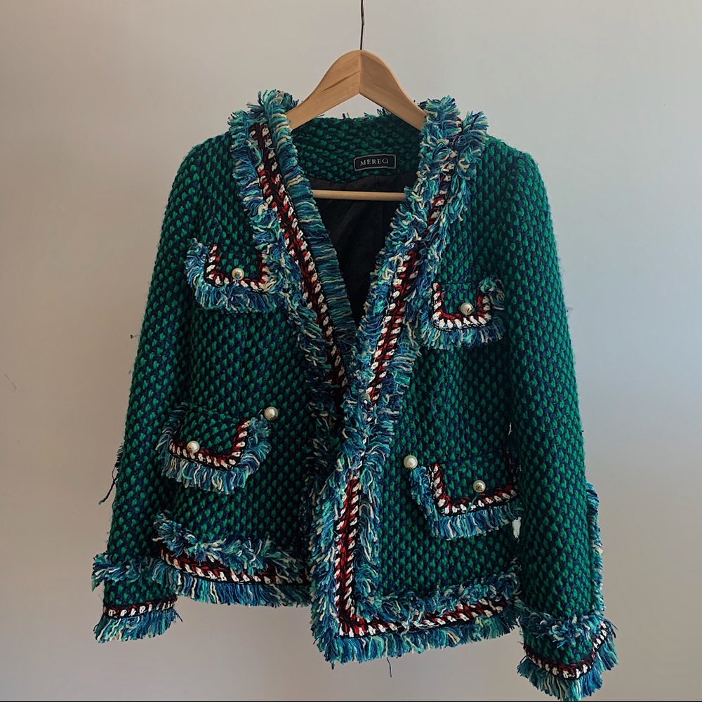 green blazer